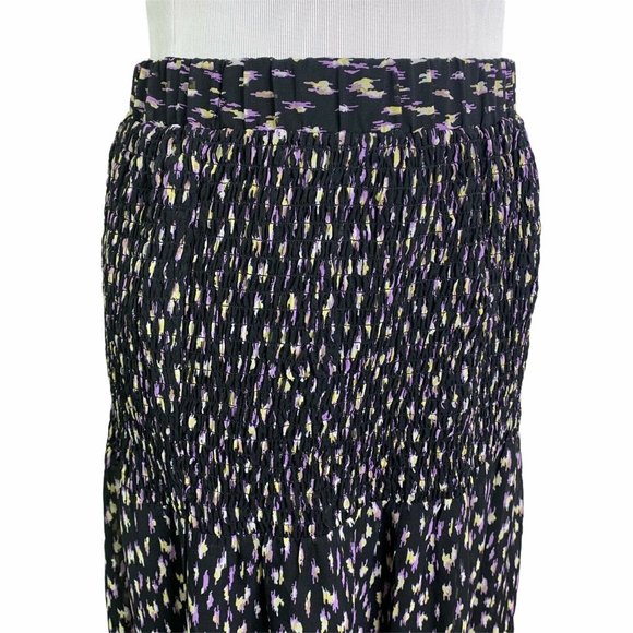 CODE X MODE Print Tiered Elastic Waist Maxi Skirt - Picture 3 of 9